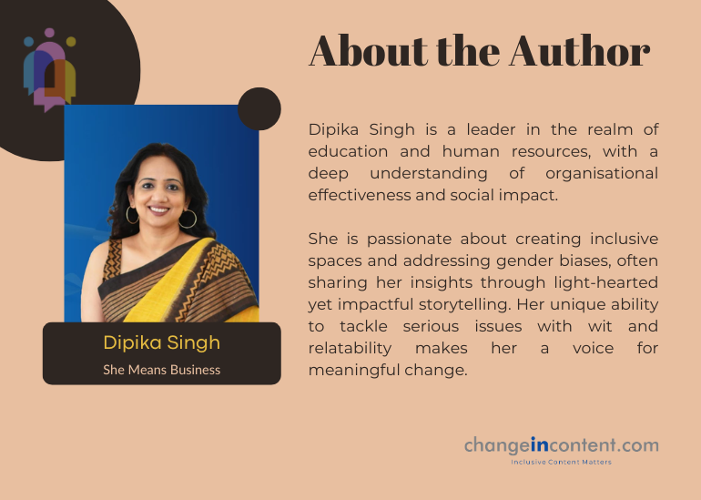 Dipika Singh as an author for Changeincontent Voice for Change.